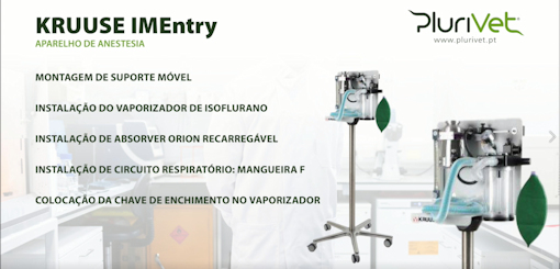Tutorial PLURIVET – Kruuse IMEntry – Aparelho de anestesia